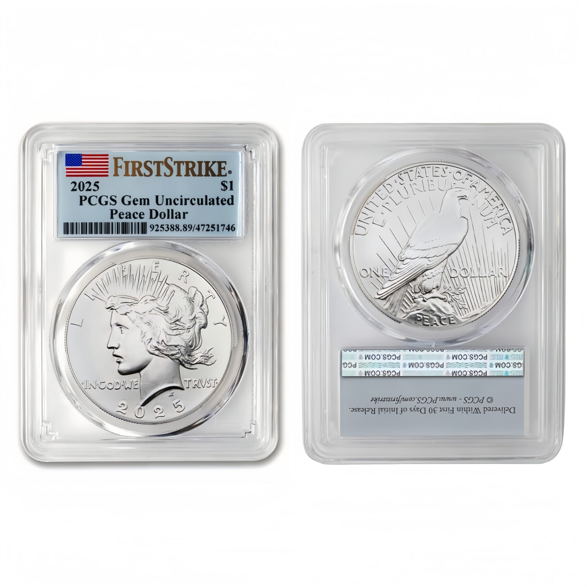 1 Oz 2025 Peace Silver Dollar Limited Release Limited-Time Factory Price