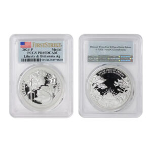 2024-P Proof Liberty & Britannia 1 oz Silver Medal - Limited-time release price
